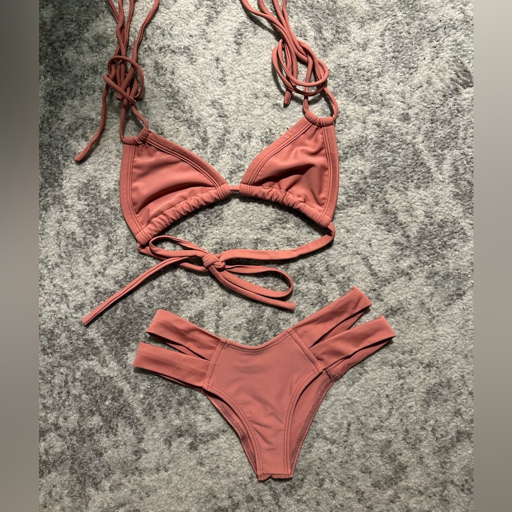 Montce swim pink bikini Sm